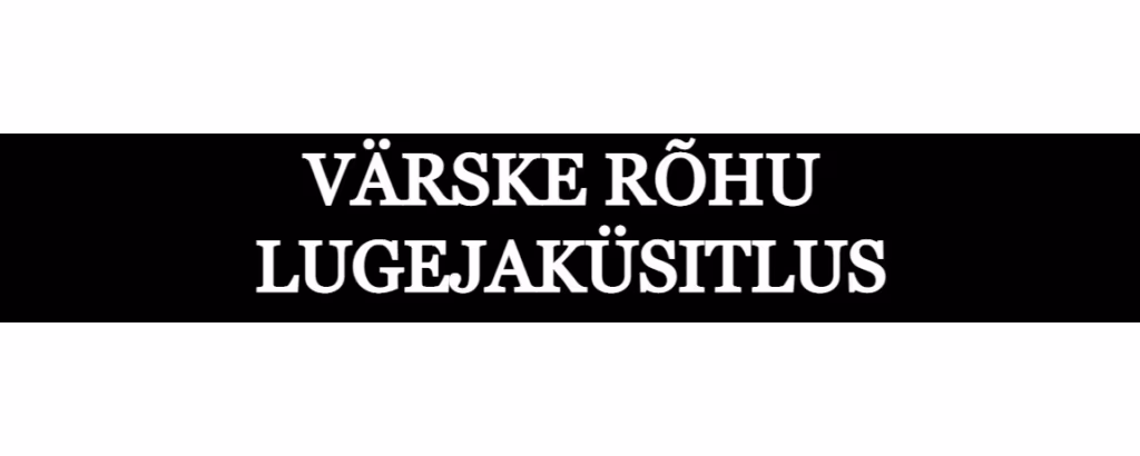 Värske Rõhu lugejaküsitlus