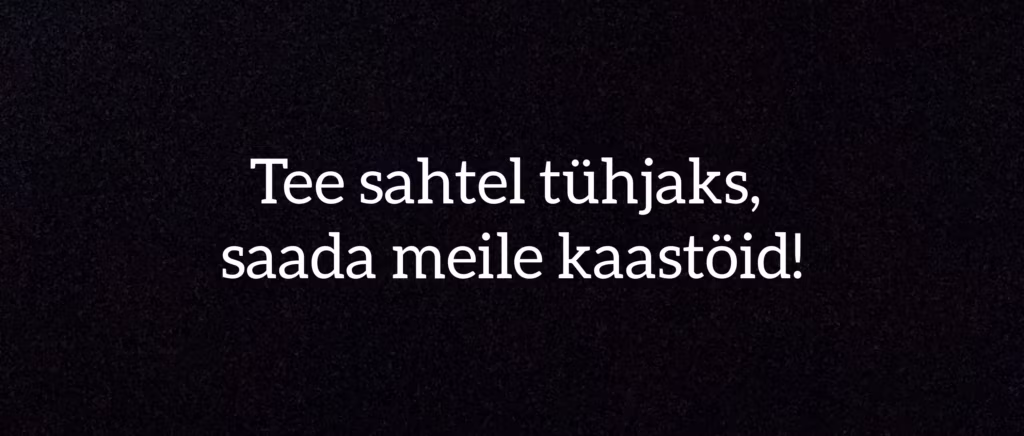 Värske Rõhk ootab kaastöid!