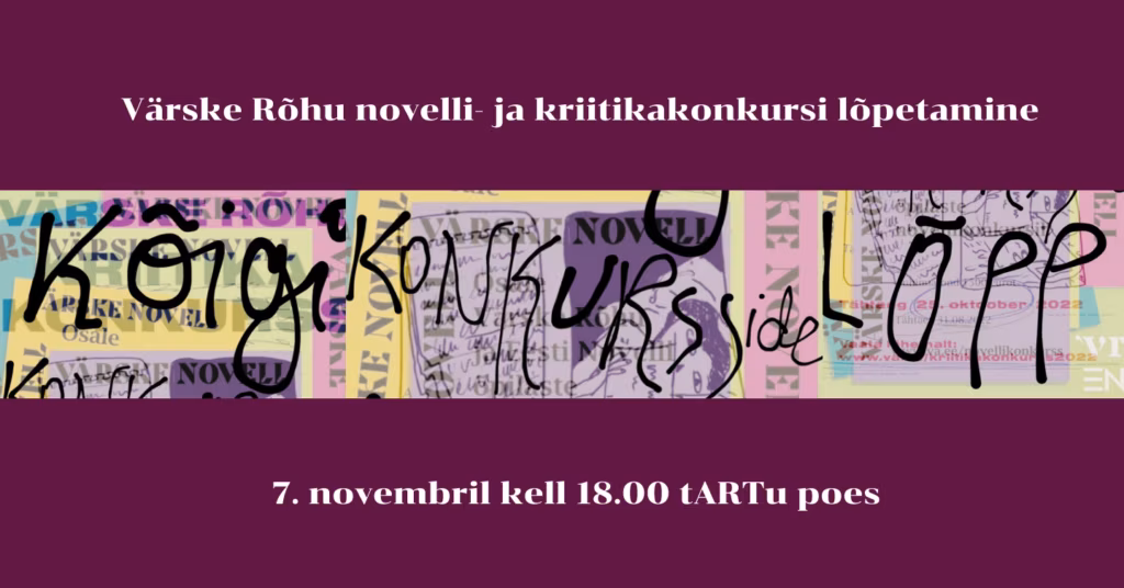 Värske Rõhu kriitika- ja novellikonkursi lõpetamine